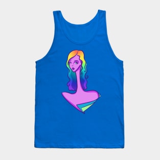Rainbow-Haired Lady Tank Top